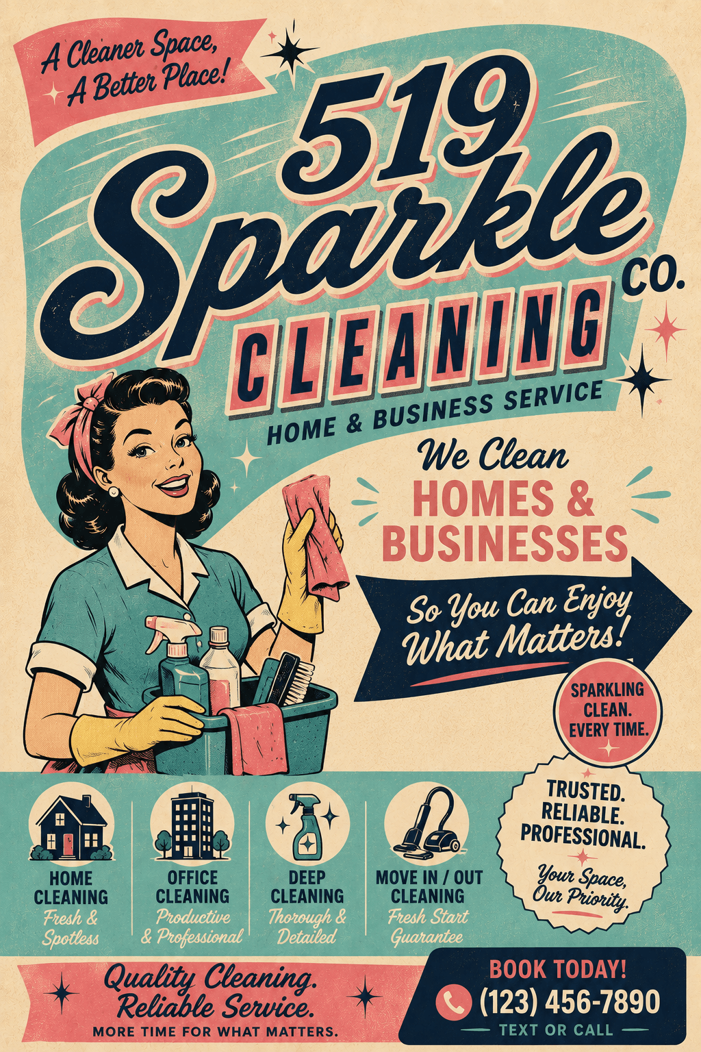519 Sparkle Cleaning Co. flyer
